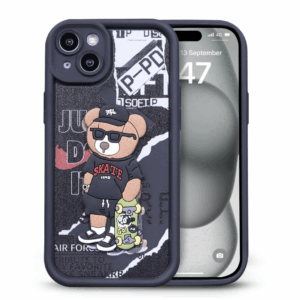 iPhone 15 Case Matte Back Silicone Cover 3D Designed